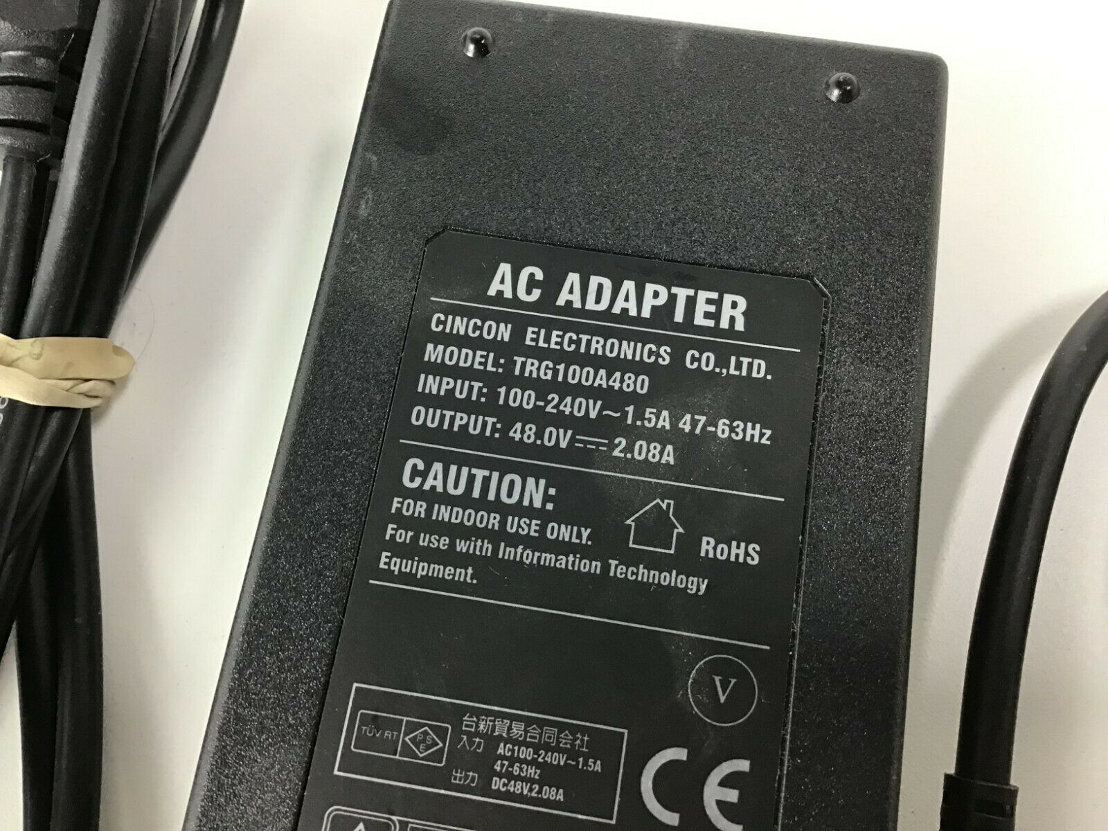 NEW CINCON TRG100A480 TRG100A480Y-21E13 48V 2.08A AC POWER ADAPTER